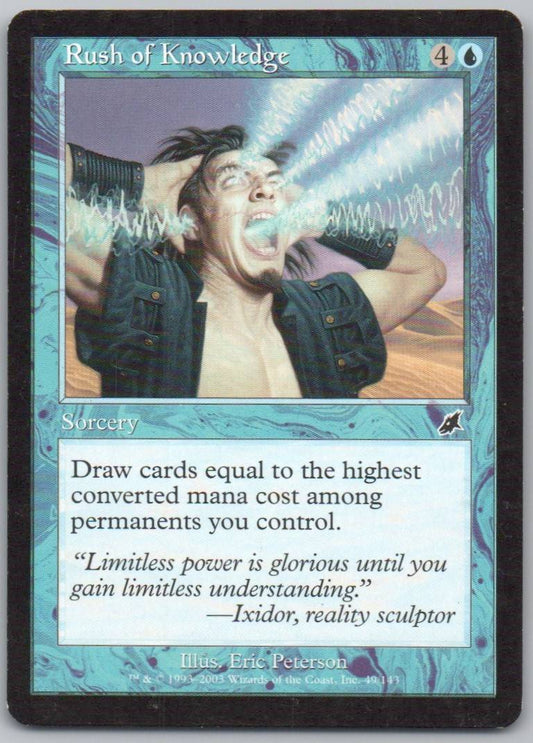Rush of Knowledge 49 Normal Sorcery Card - Scourge