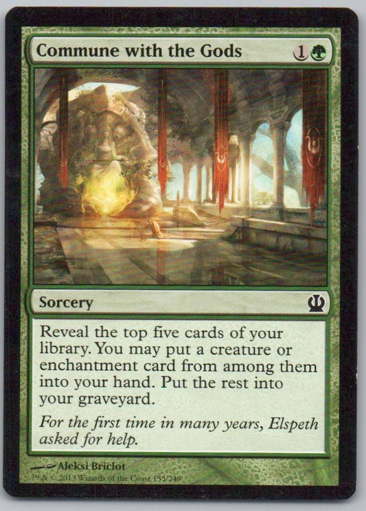Commune with the Gods 155 Normal Sorcery Card - Theros
