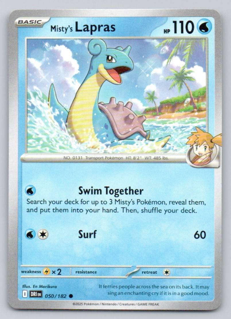 Misty's Lapras 050 NOR Card - Destined Rivals