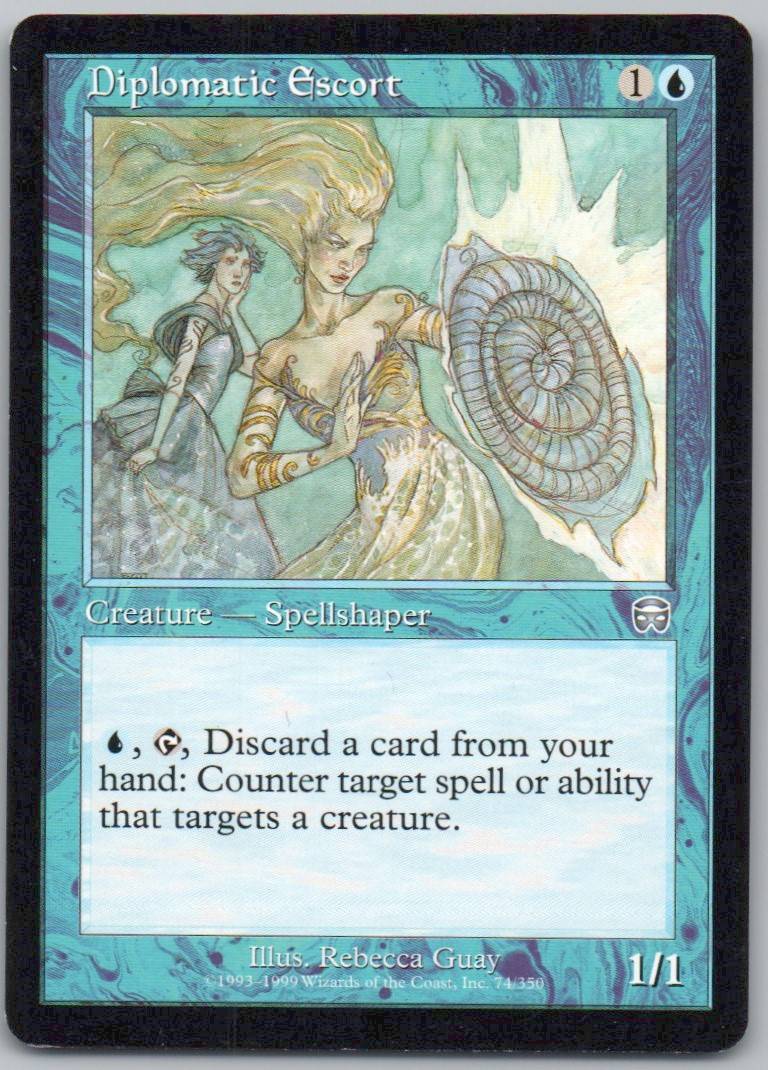 Diplomatic Escort 74 Normal Creature Card - Mercadian Masques