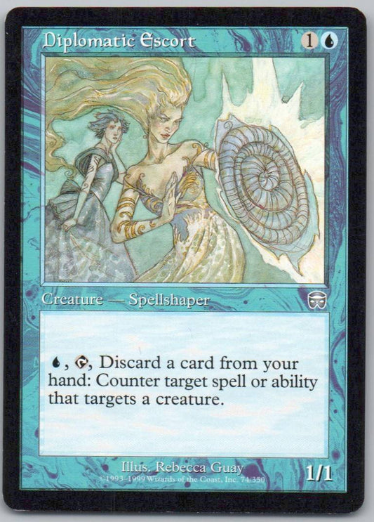 Diplomatic Escort 74 Normal Creature Card - Mercadian Masques