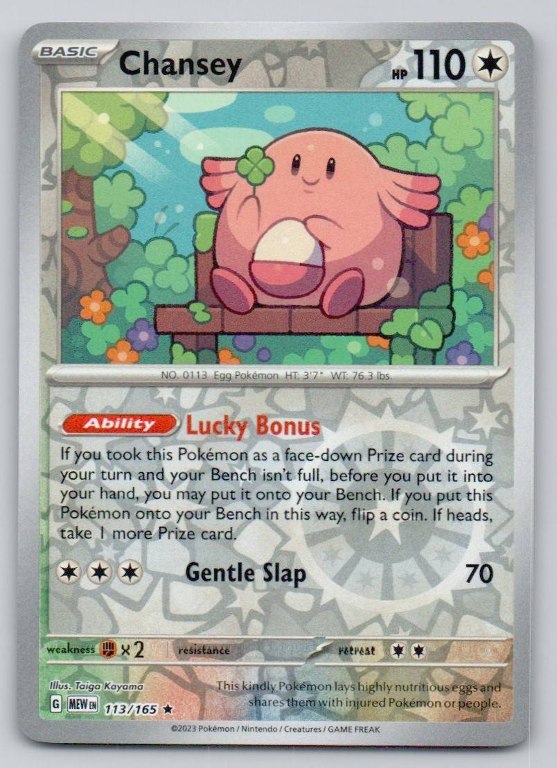 Chansey 113 REV Card - 151