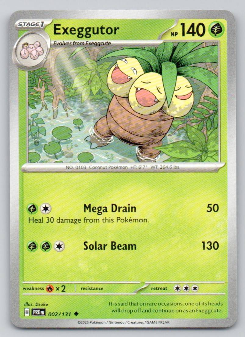 Exeggutor 002 NOR Card - Prismatic Evolutions