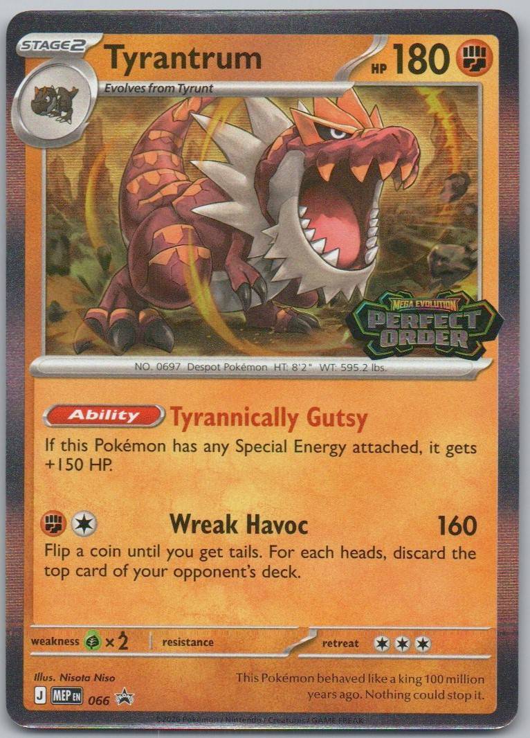 Tyrantrum - 066 066 Stamp Fighting Card - Mega Evolution Promo