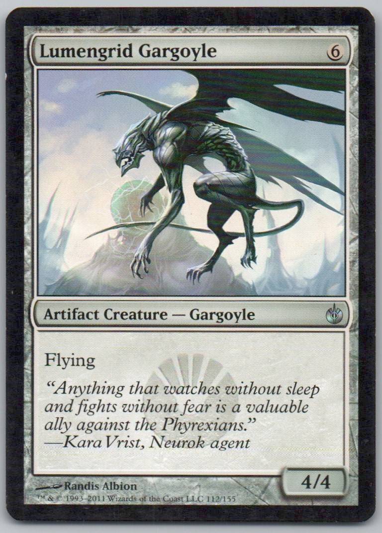 Lumengrid Gargoyle 112 Normal Artifact Card - Mirrodin Besieged