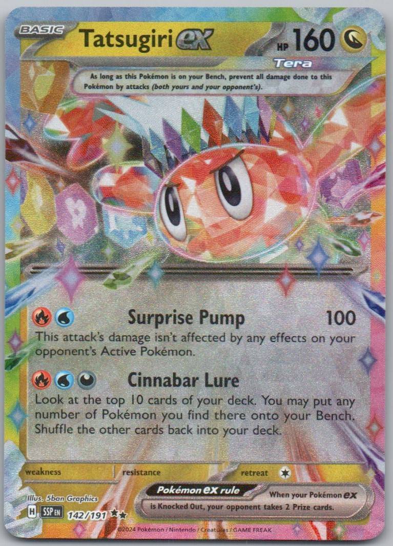 Tatsugiri ex 142 NOR Card - Surging Sparks