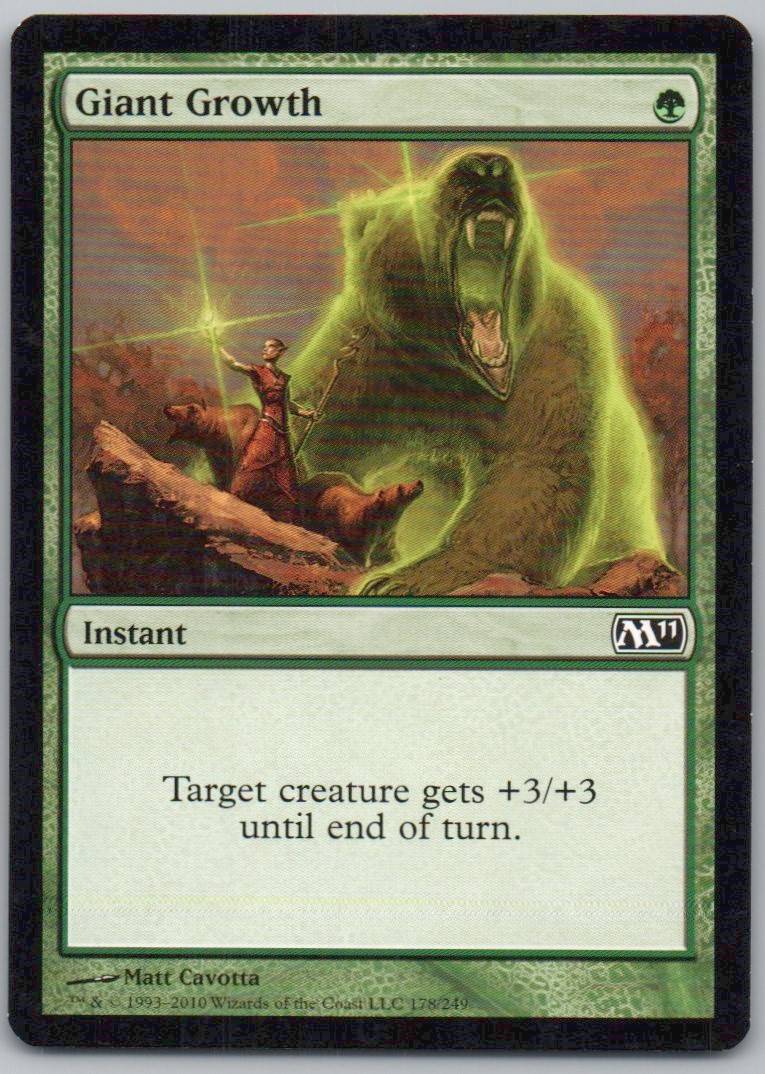 Giant Growth 178 Normal Instant Card - Magic 2011