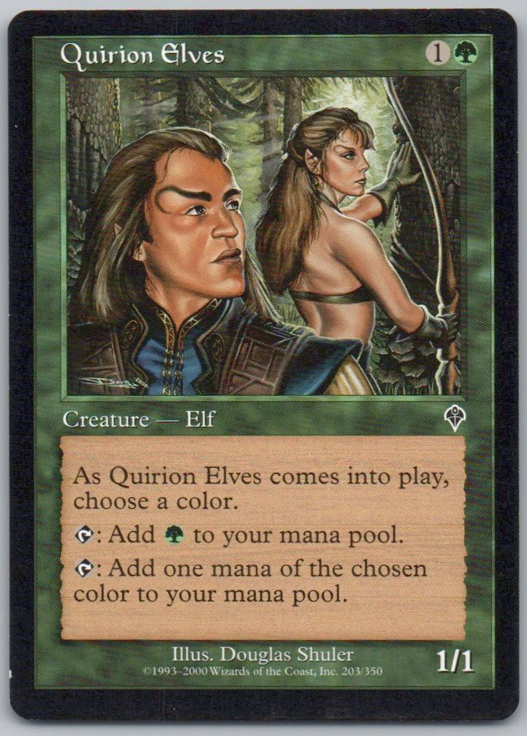 Quirion Elves 203 Normal Creature Card - Invasion
