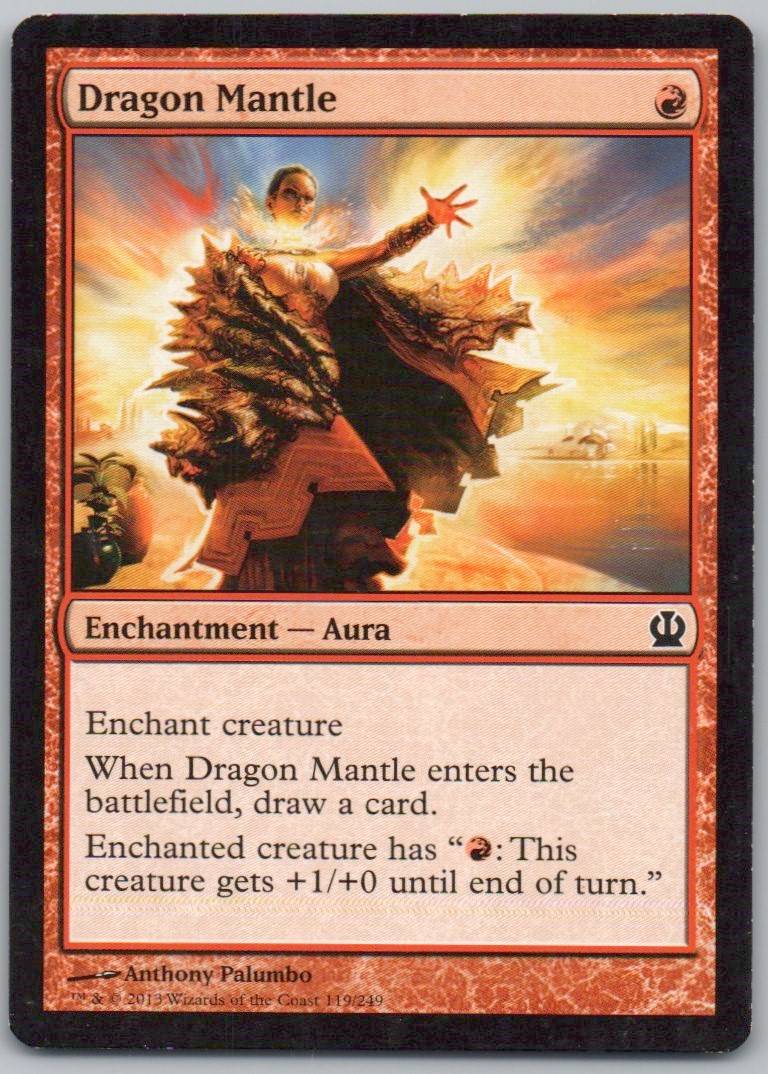 Dragon Mantle 119 Normal Enchantment Card - Theros