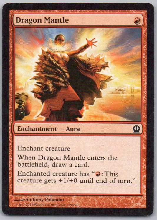 Dragon Mantle 119 Normal Enchantment Card - Theros