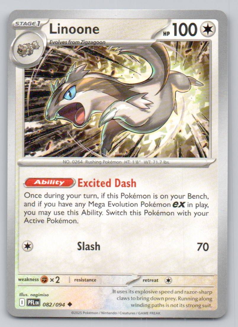 Linoone 082 NOR Card - Phantasmal Flames