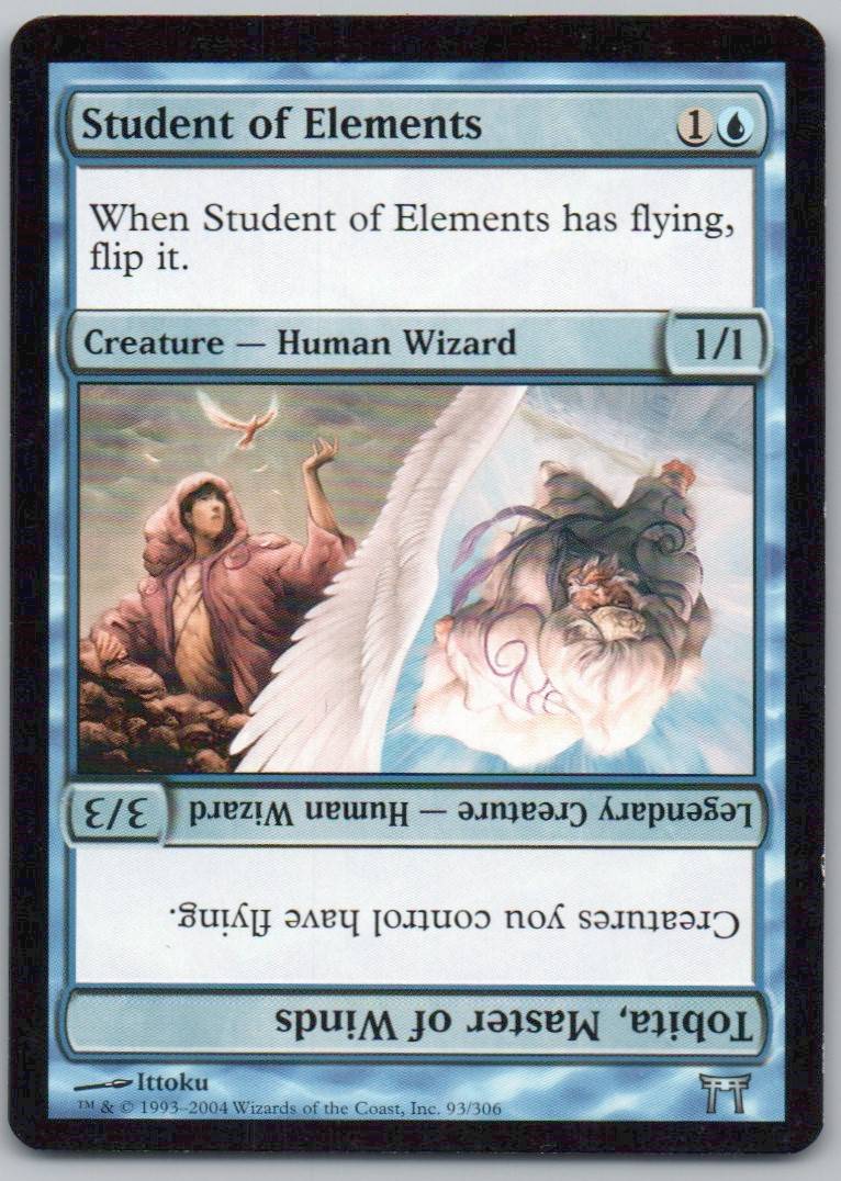 Student of Elements // Tobita, Master of Winds 93 Normal Legendary Card - Champions of Kamigawa