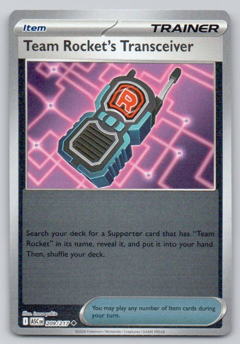 Team Rocket's Transceiver 209 REV Card - Ascended Heroes