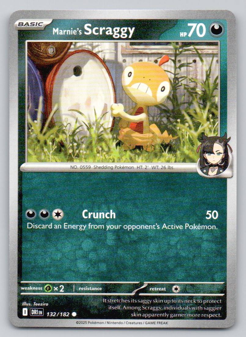 Marnie's Scraggy 132 NOR Card - Destined Rivals