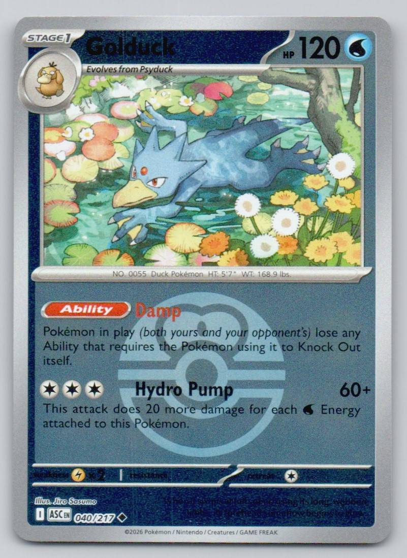 Golduck (Love Ball) 040 HOL Card - Ascended Heroes