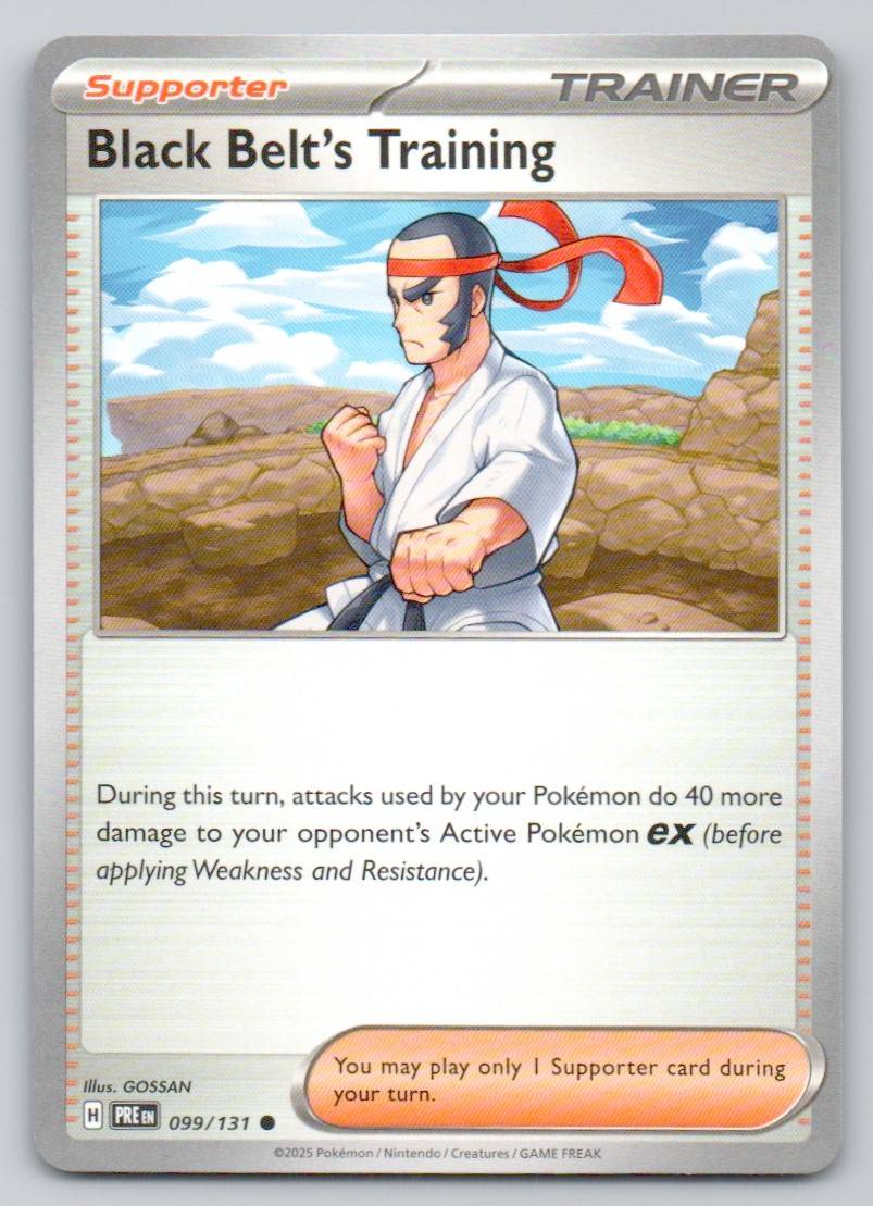 Black Belt's Training 099 NOR Card - Prismatic Evolutions