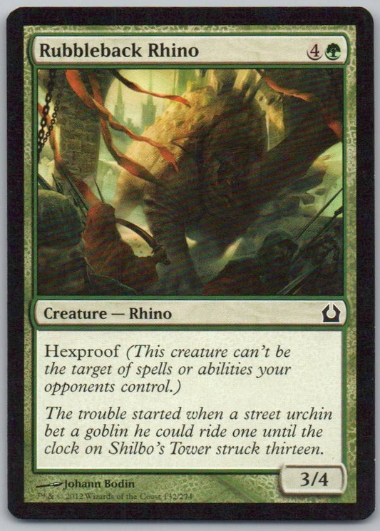 Rubbleback Rhino 132 Normal Creature Card - Return to Ravnica