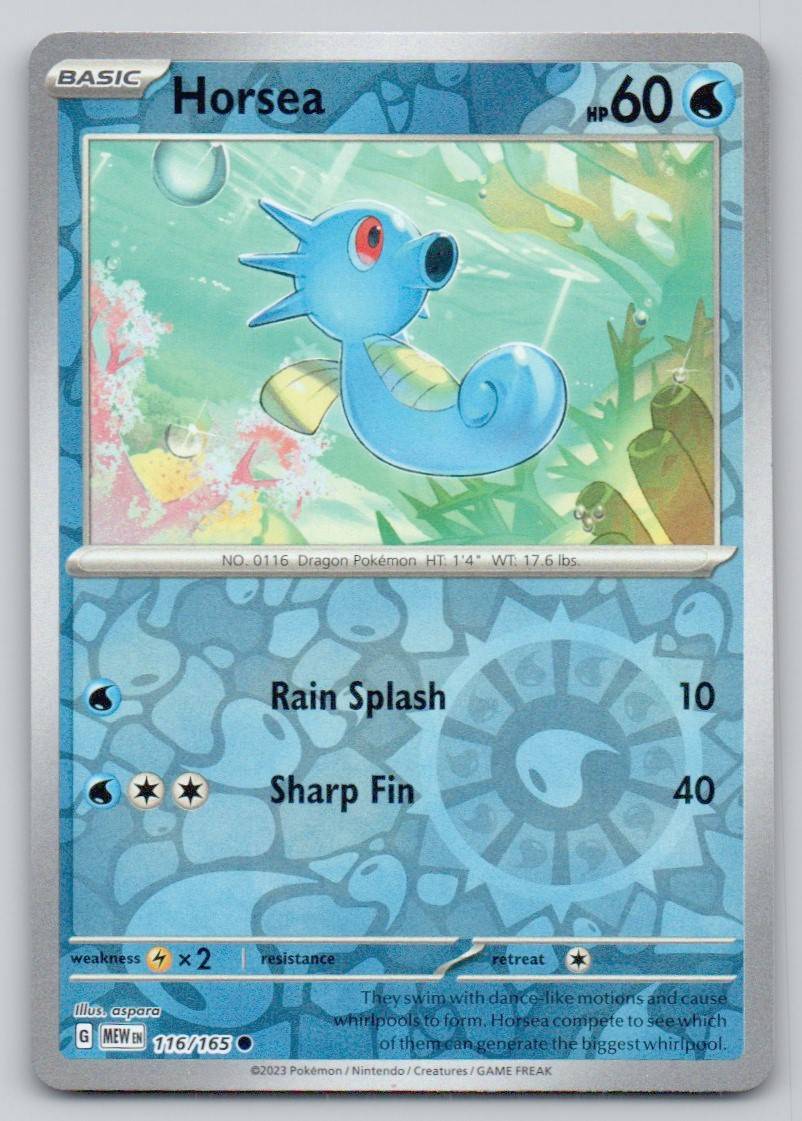 Horsea 116 REV Card - 151