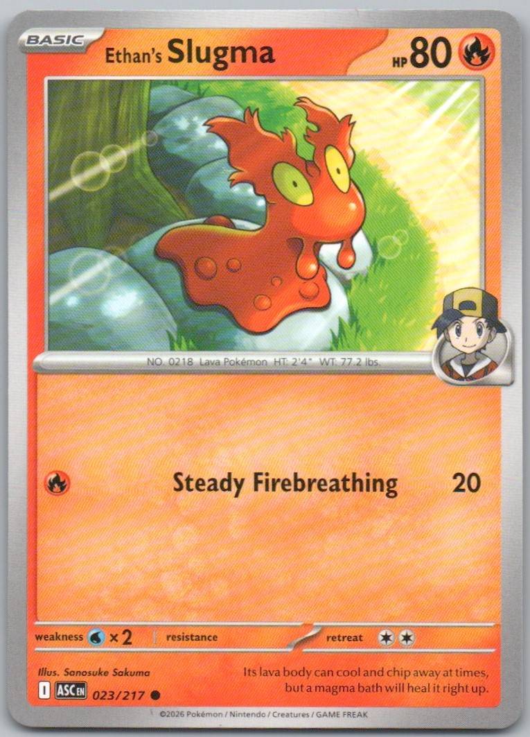 Ethan's Slugma 023 NOR Card - Ascended Heroes