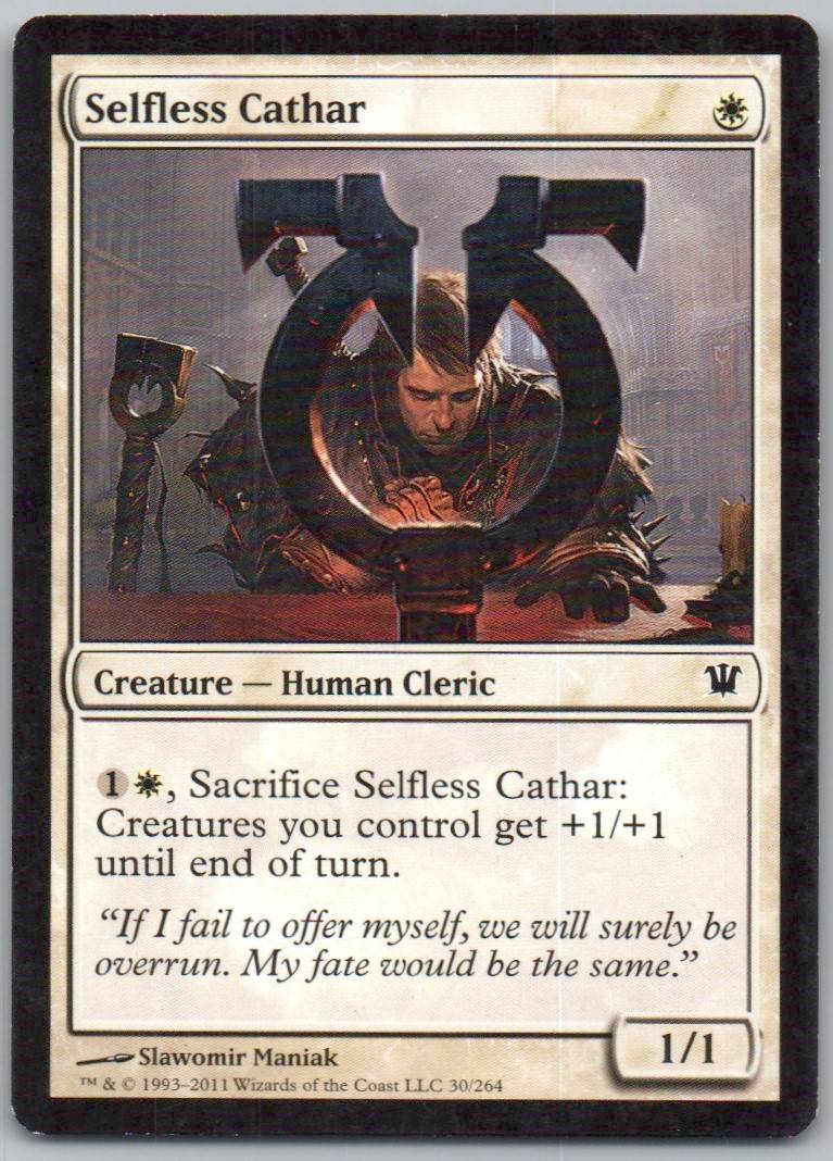 Selfless Cathar 30 Normal Creature Card - Innistrad