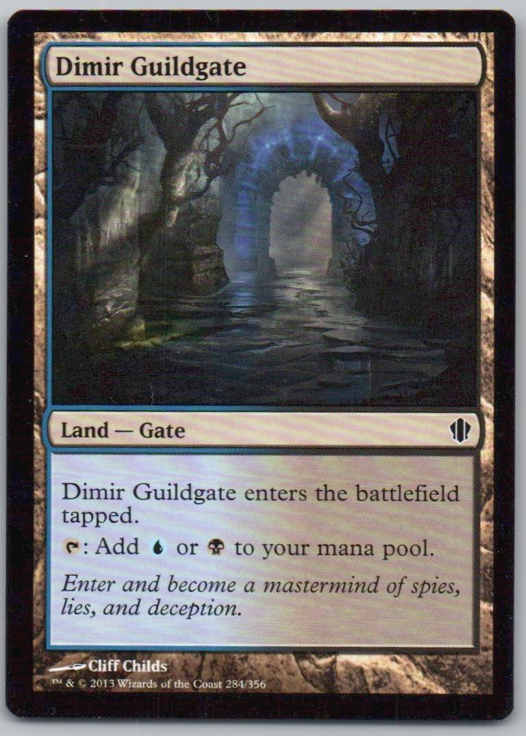 Dimir Guildgate 284 Normal Land Card - Commander 2013