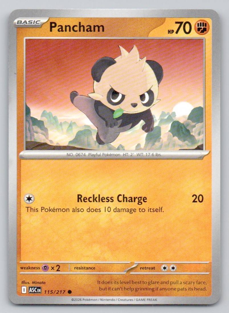 Pancham 115 NOR Card - Ascended Heroes