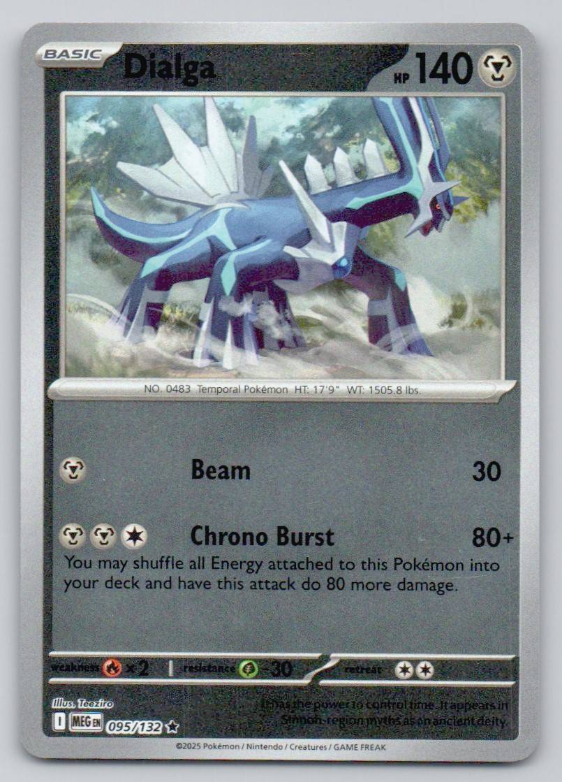 Dialga 095 REV Card - Mega Evolution