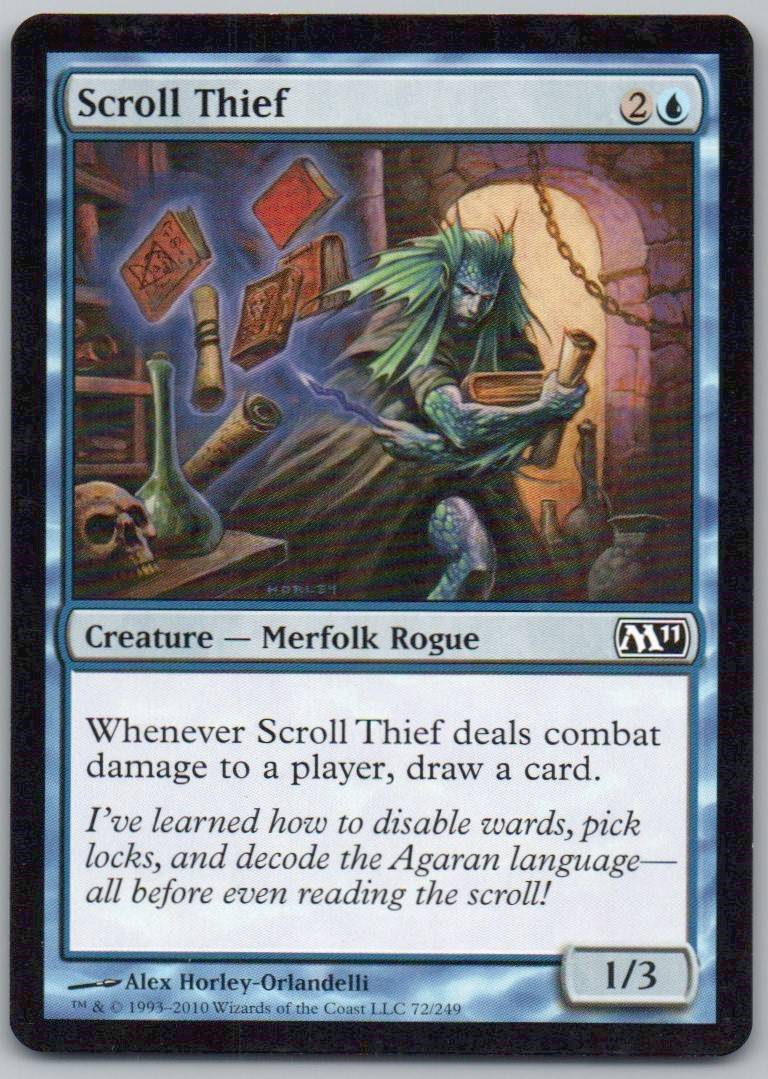 Scroll Thief 72 Normal Creature Card - Magic 2011