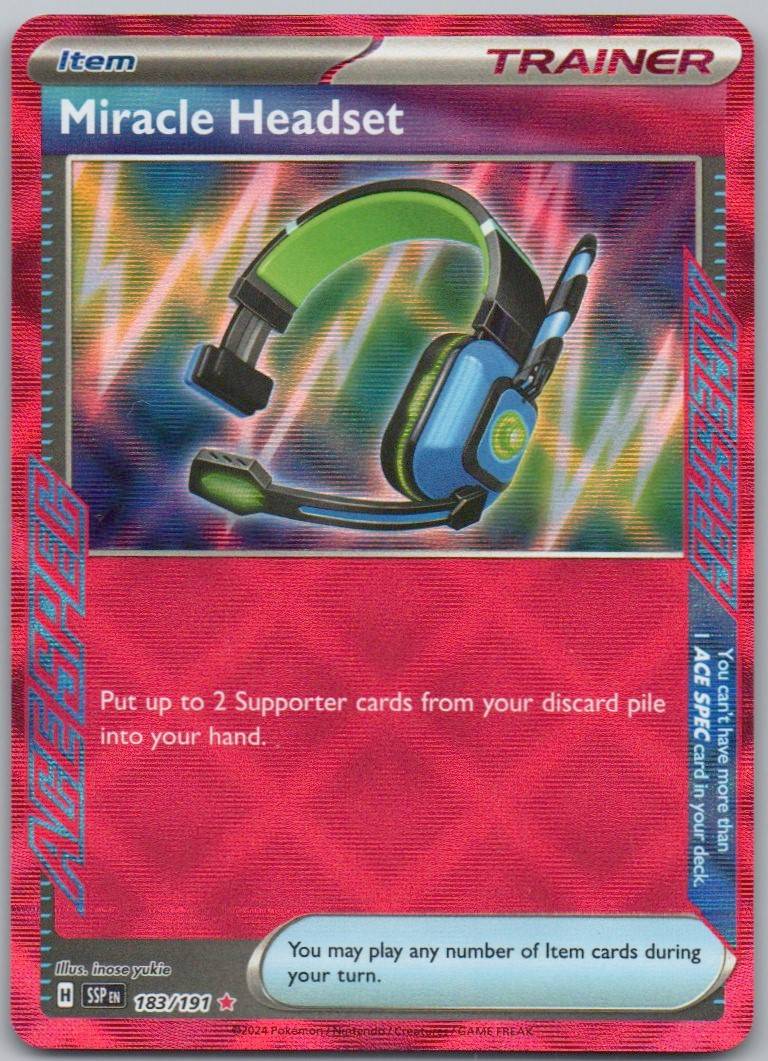 Miracle Headset 183 NOR Card - Surging Sparks