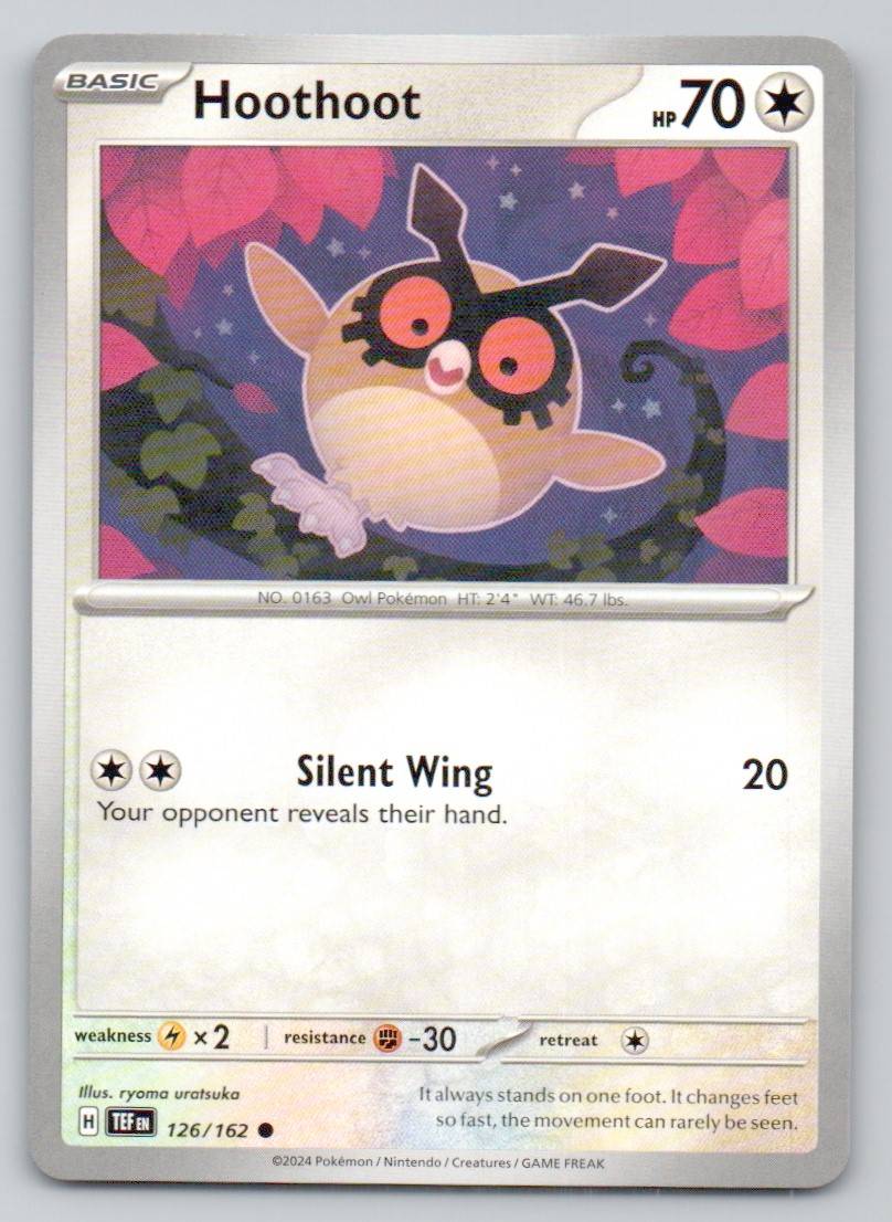 Hoothoot 126 NOR Card - Temporal Forces