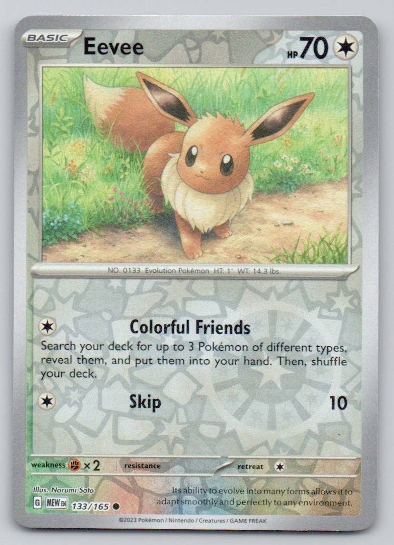 Eevee 133 REV Card - 151