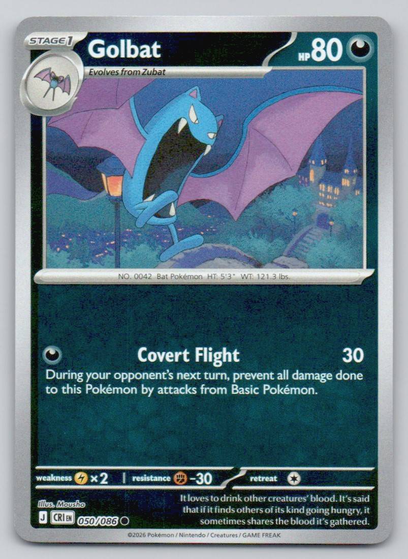 Golbat 050 REV Card - ME04: Chaos Rising
