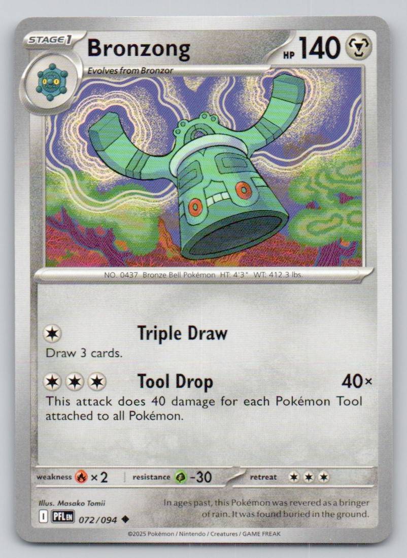 Bronzong 072 NOR Card - Phantasmal Flames
