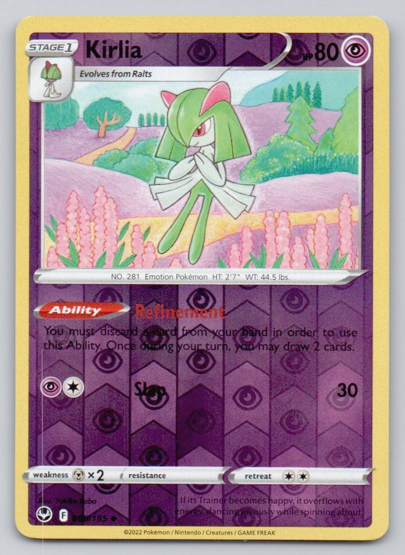 Kirlia 068 REV Card - Silver Tempest