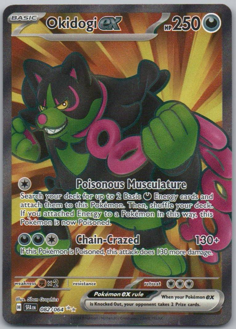 Okidogi ex 082 Holo Darkness Card - Shrouded Fable