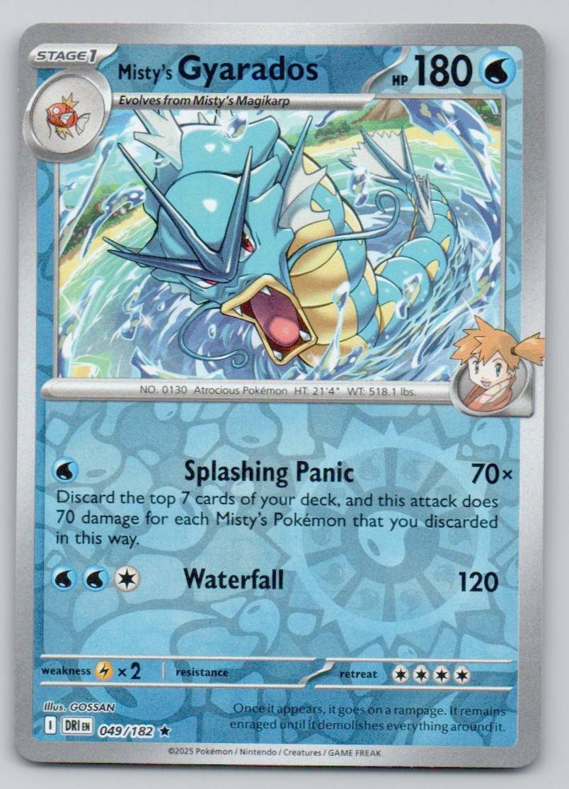 Misty's Gyarados 049 REV Card - Destined Rivals