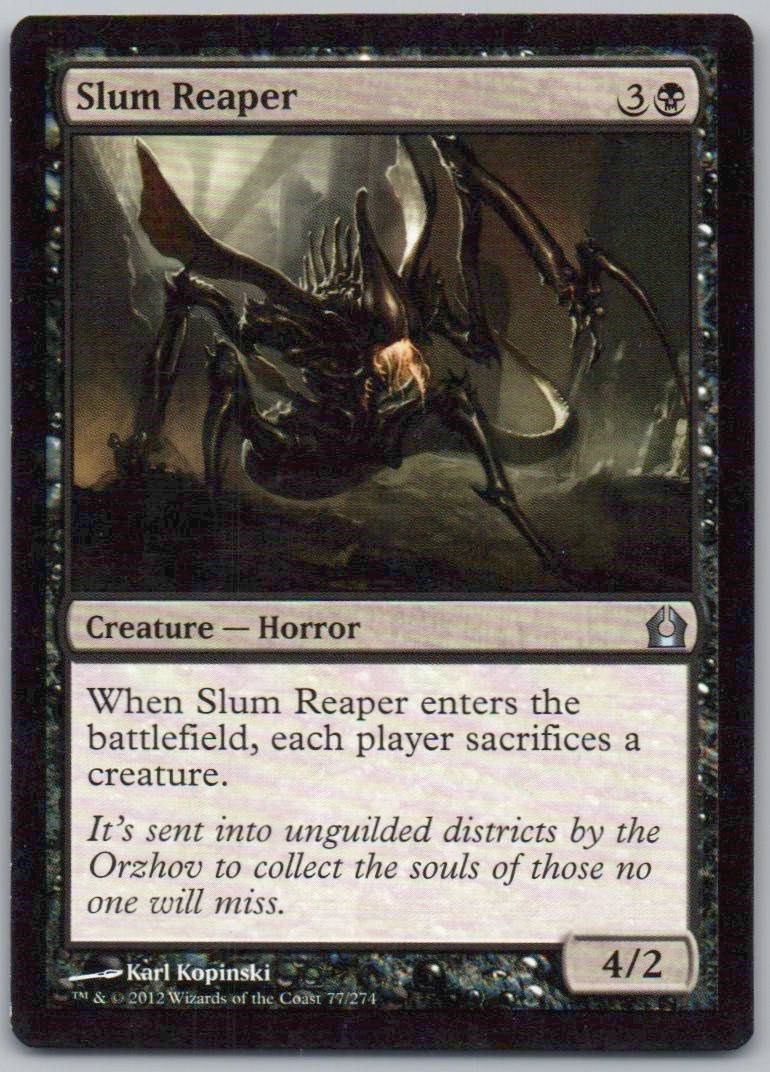 Slum Reaper 77 Normal Creature Card - Return to Ravnica
