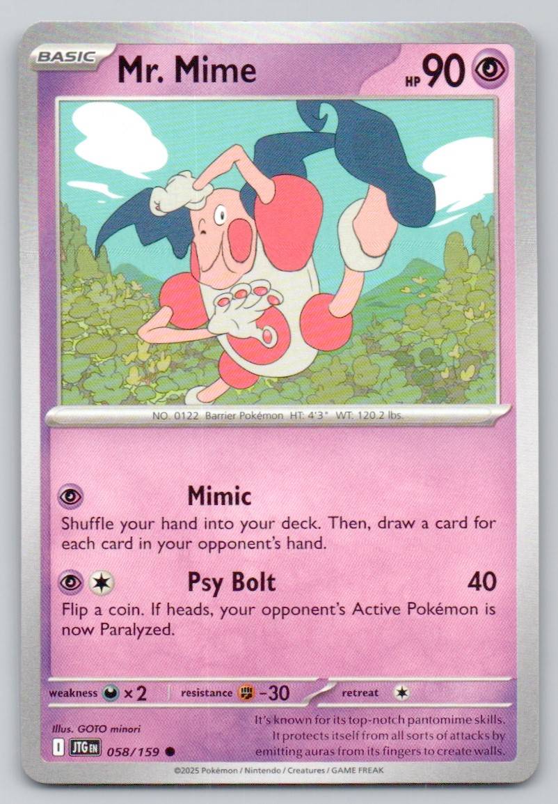 Mr. Mime 058 NOR Card - Journey Together