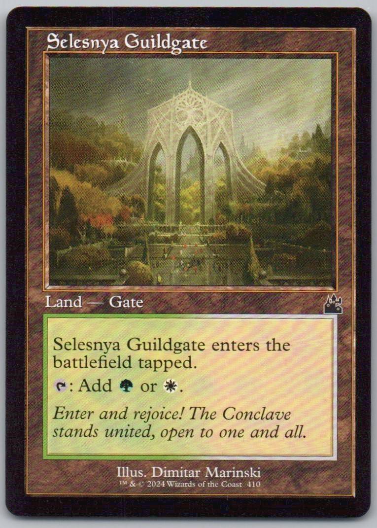 Selesnya Guildgate (Retro Frame) 410 Normal Land Card - Ravnica Remastered