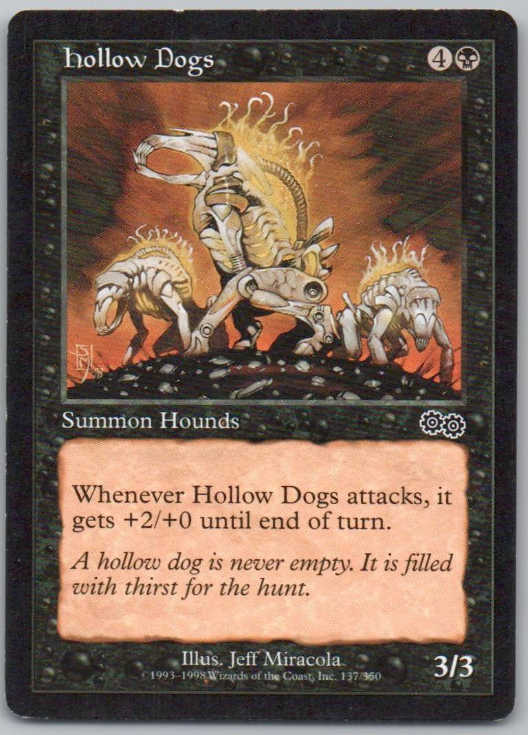 Hollow Dogs 137 Normal Creature Card - Urza's Saga