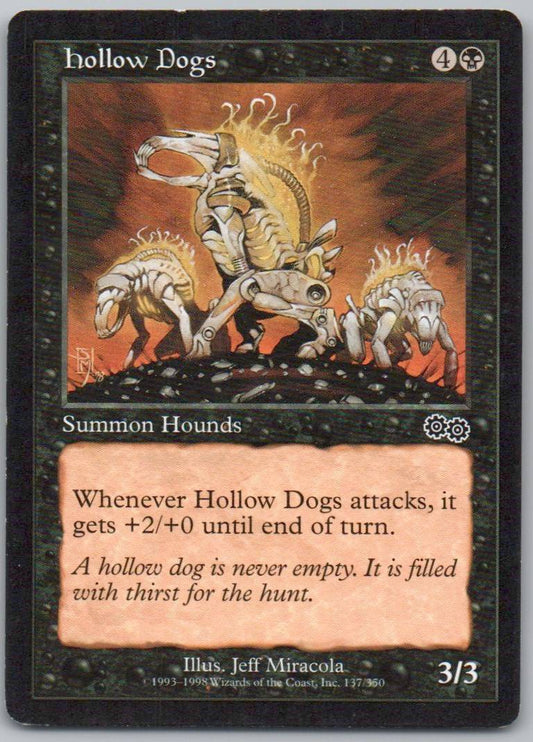 Hollow Dogs 137 Normal Creature Card - Urza's Saga