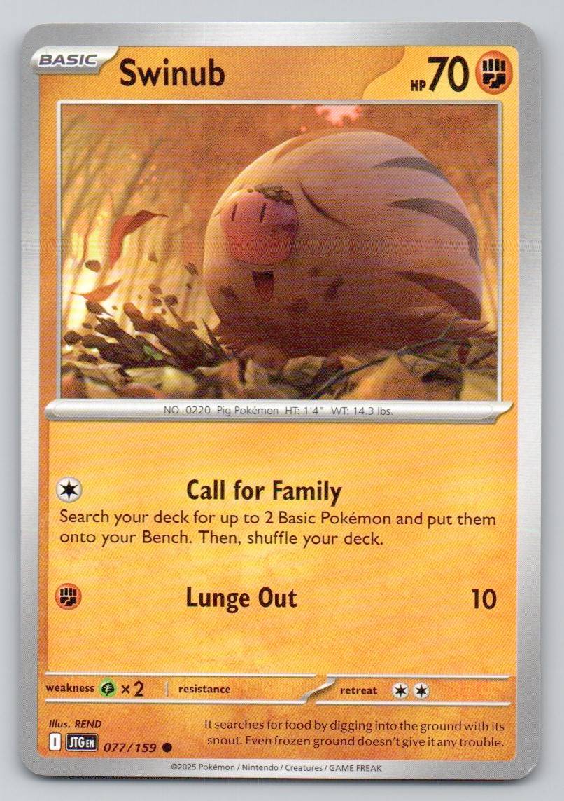 Swinub 077 NOR Card - Journey Together