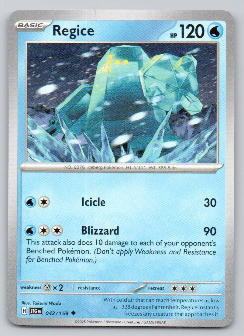Regice 042 NOR Card - Journey Together