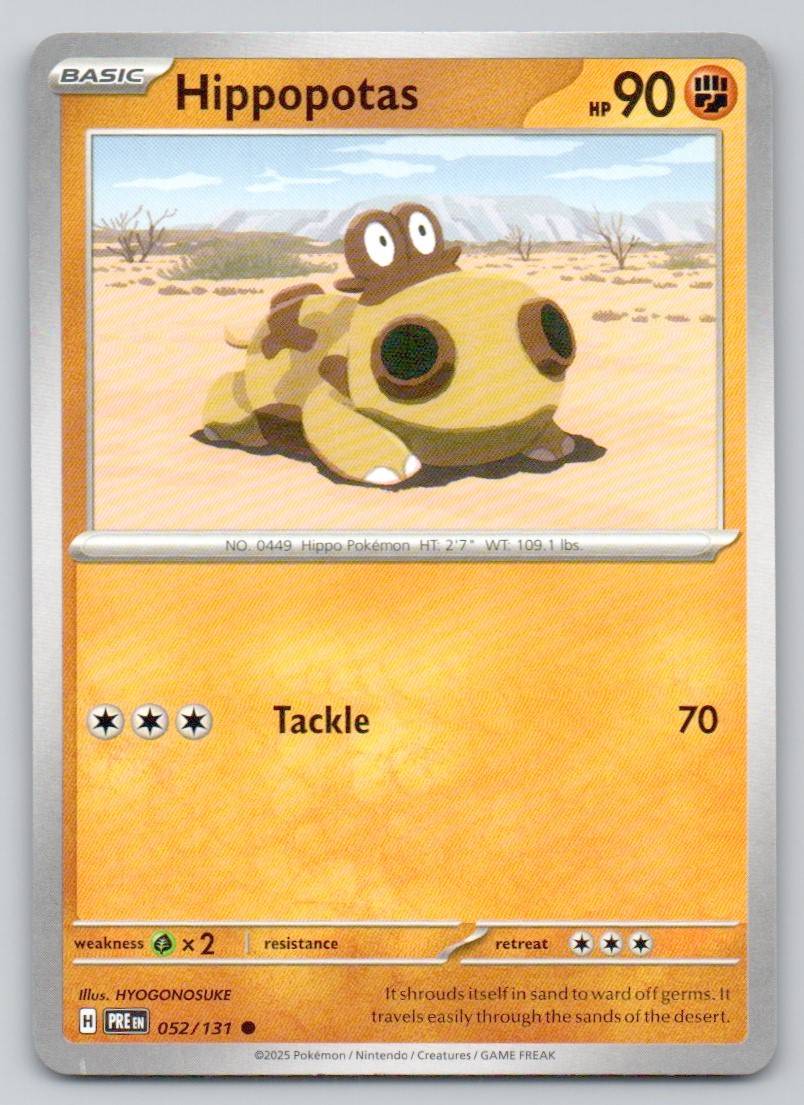 Hippopotas 052 NOR Card - Prismatic Evolutions