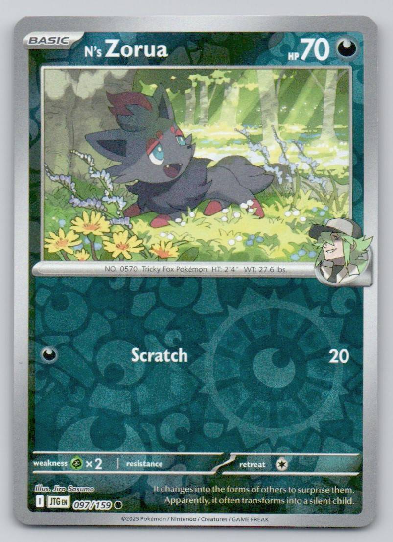 N's Zorua 097 REV Card - Journey Together