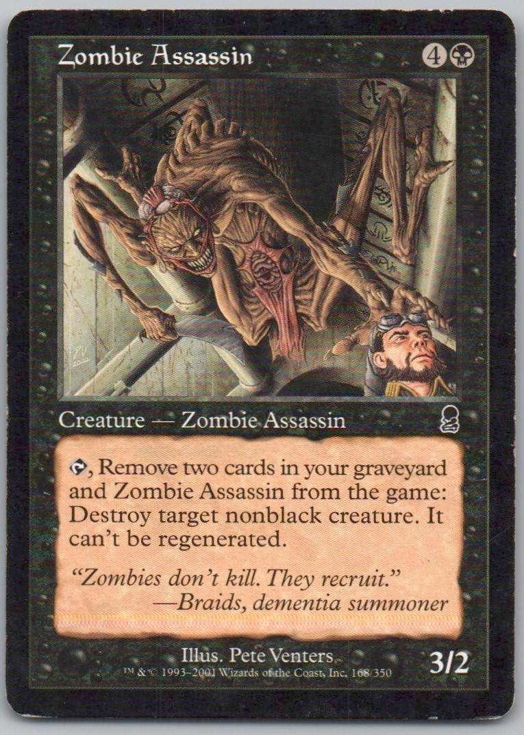 Zombie Assassin 168 Normal Creature Card - Odyssey