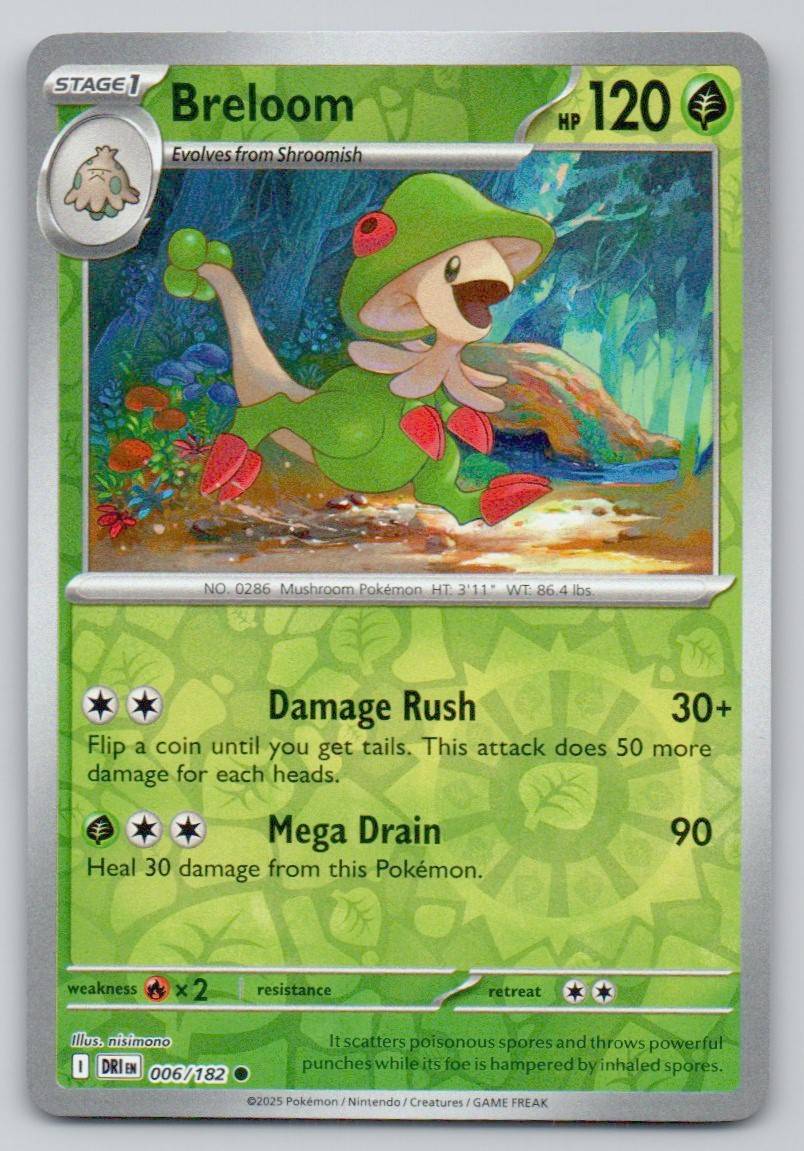 Breloom 006 REV Card - Destined Rivals