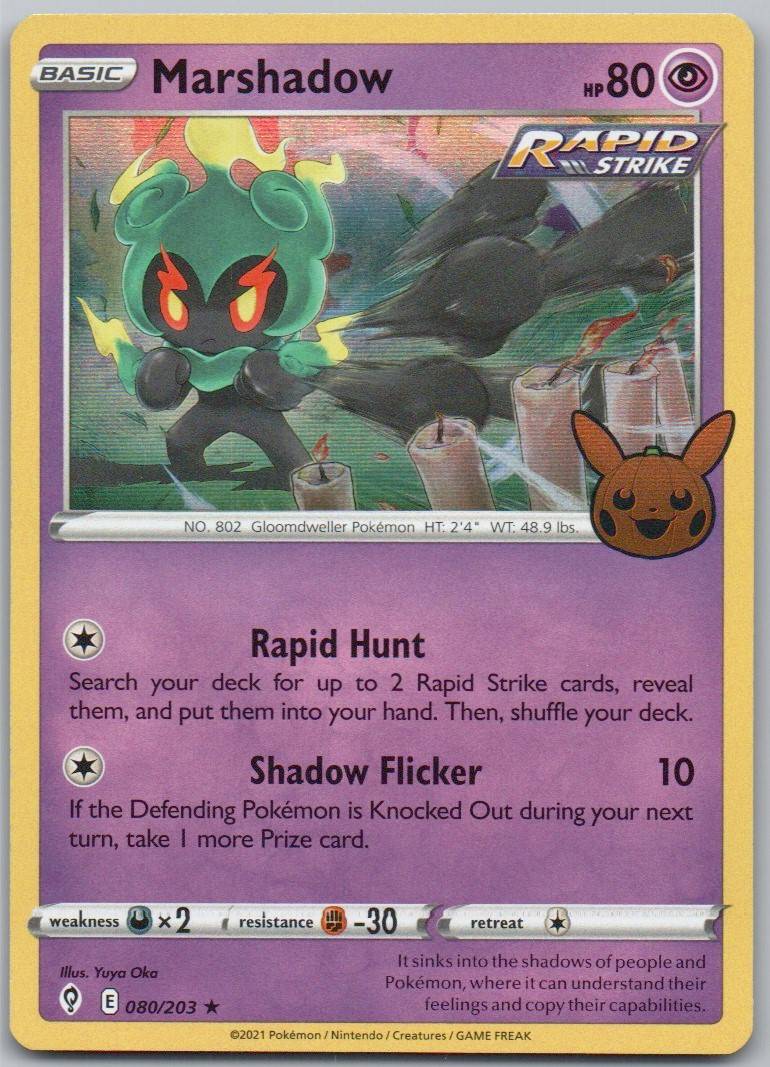 Marshadow 080 HOL Card - Trick or Trade BOOster 2023