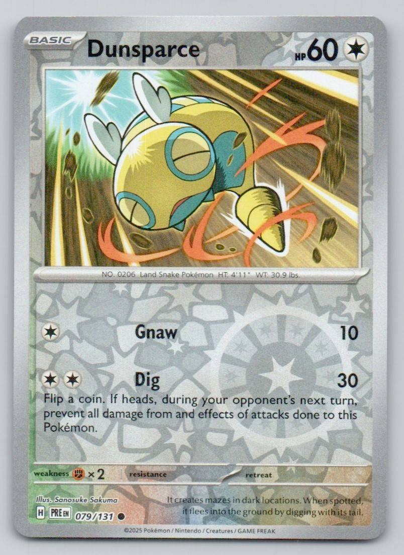 Dunsparce 079 REV Card - Prismatic Evolutions