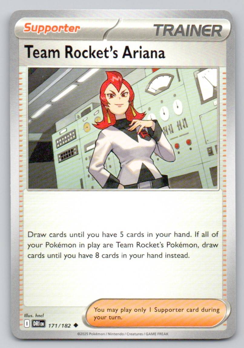 Team Rocket's Ariana 171 NOR Card - Destined Rivals
